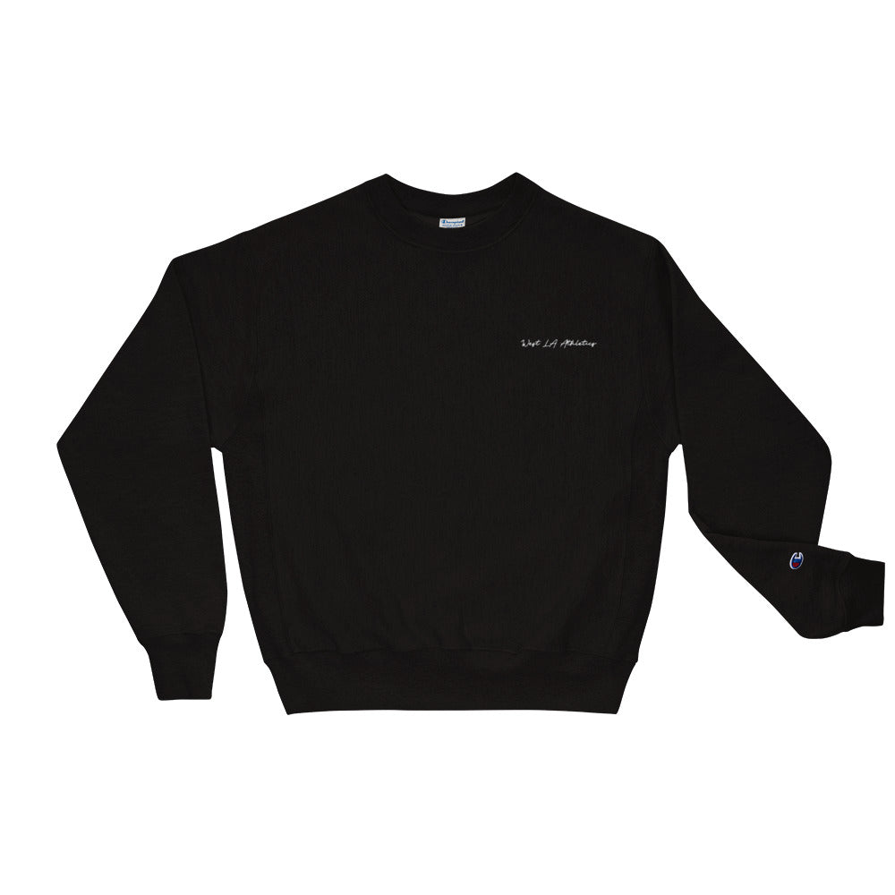 EMBROIDERED CREW NECK SWEATSHIRT — LION BLACKOUT