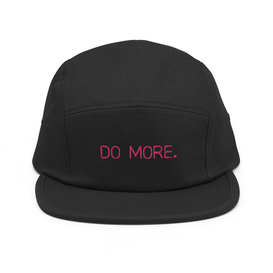 EMBROIDERED 5 PANEL CAP - DO MORE NEON