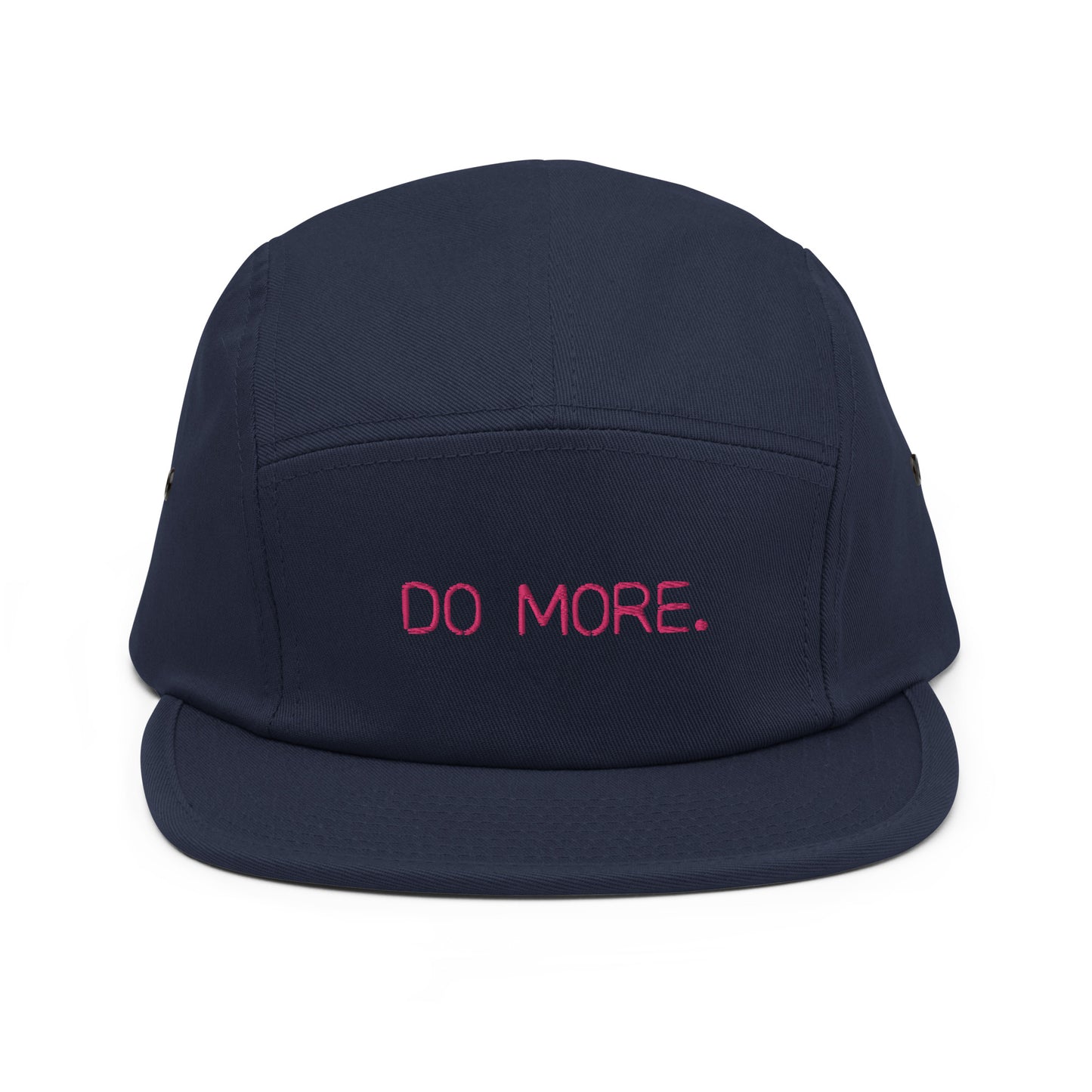 EMBROIDERED 5 PANEL CAP - DO MORE NEON