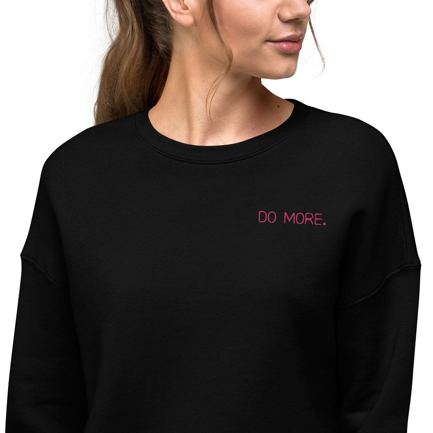 CROP SWEATSHIRT - DO MORE NEON