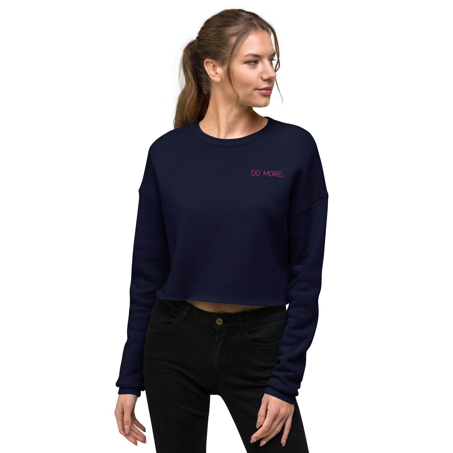 CROP SWEATSHIRT - DO MORE NEON