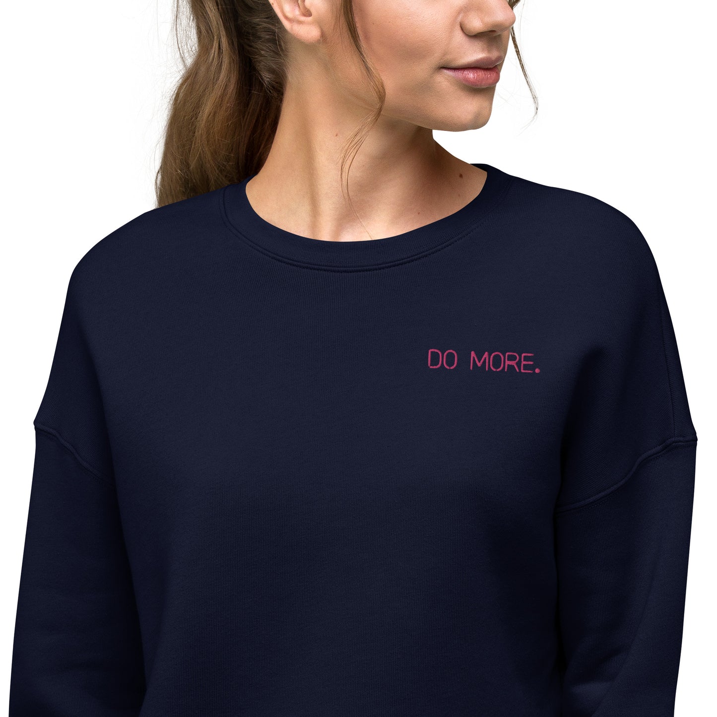 CROP SWEATSHIRT - DO MORE NEON