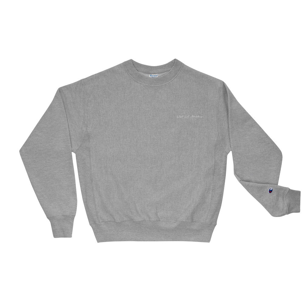 EMBROIDERED CREW NECK SWEATSHIRT — LION BLACKOUT