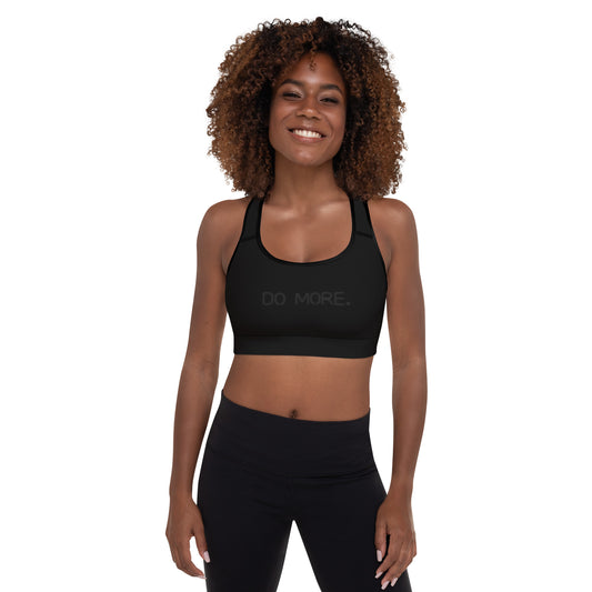 SPORTS BRA — DO MORE BLACKOUT