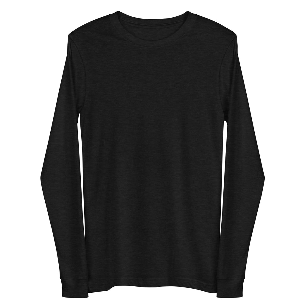 EMBROIDERED UNISEX LONG SLEEVE SHIRT — DO MORE BLACKOUT