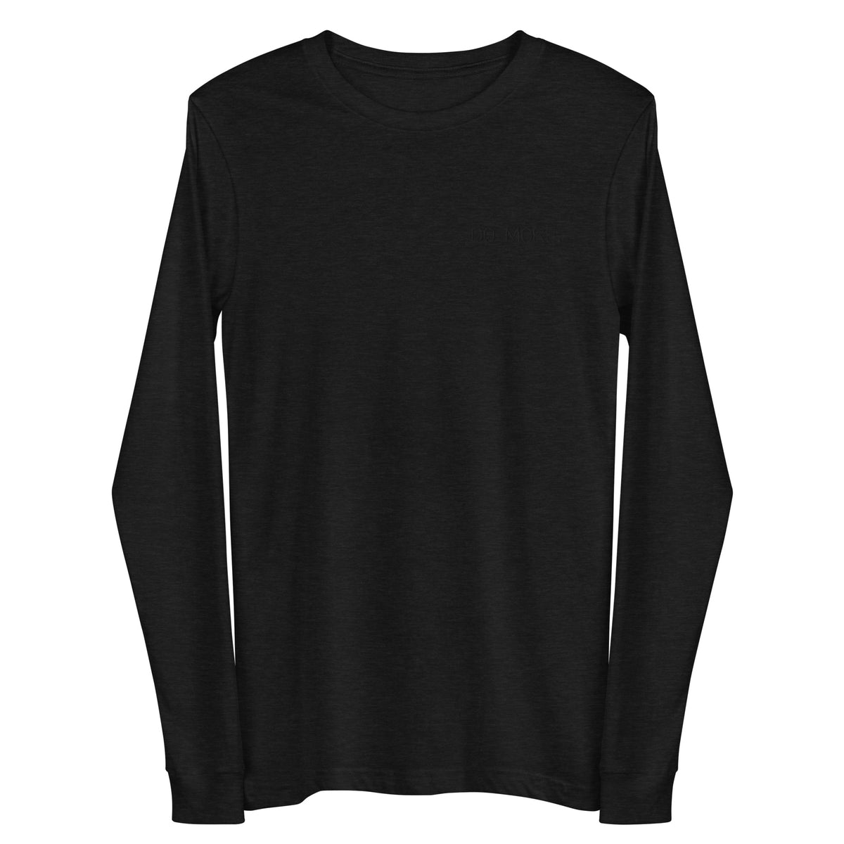 EMBROIDERED UNISEX LONG SLEEVE SHIRT — DO MORE BLACKOUT
