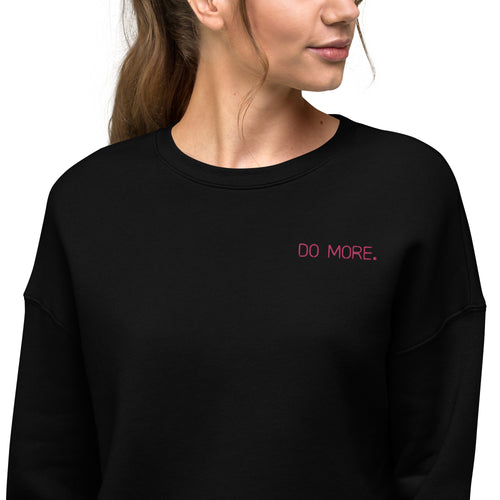 CROP SWEATSHIRT - DO MORE NEON